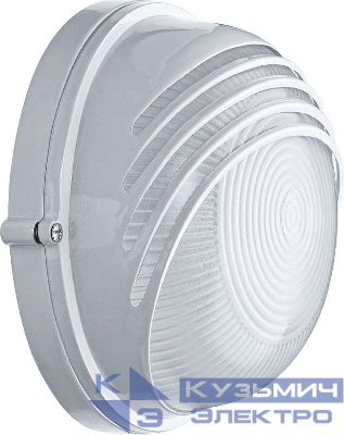 Светильник ЛОН 94 817 NBL-R3-60-E27/WH 1х60Вт E27 IP54 (аналог НПБ 1307 бел. круг ресн. 60Вт) Navigator 94817