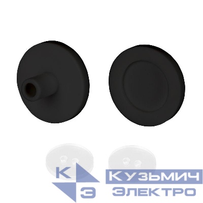 Заглушка ARL-MOONLIGHT-ROUND-25-CAP-TOP-SET-BLACK силикон (комплект) Arlight 047067