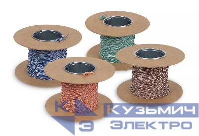 Кабель витая пара кроссировочная неэкранир. U/UTP кат.5E 1 пара 24 AWG ОЖ solid без общей внешн. оболочки син. (уп.100м) Cabeus 10966c