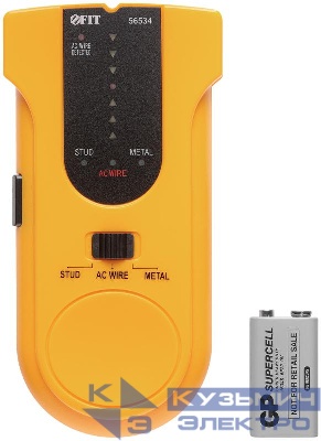 Детектор напряжения деревянных иметаллических балок (3в1) профи FIT 56534