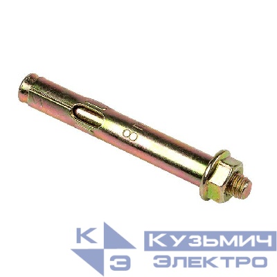 Болт анкерный с гайкой М8/10х75 EKF abgm10x75