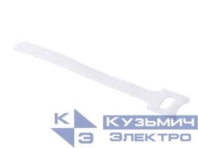 Стяжка-липучка многоразовая 150*12 /10 шт (белая) NETKO Optima