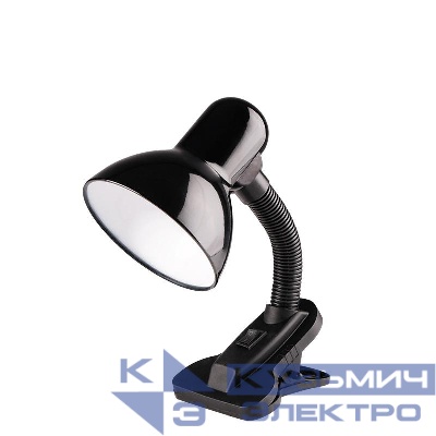 Светильник настольный TBL-04 1х40Вт Е27 (прищепка: гибкая стойка) IP20 черн. ФАZА 5059474