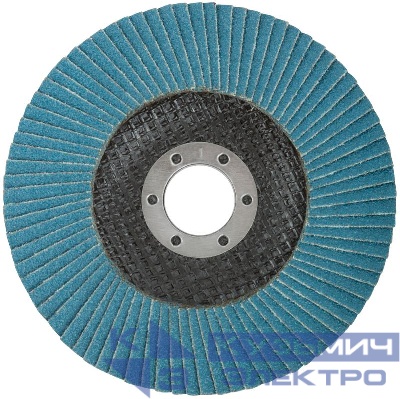 Круг лепестковый торцевой циркониевый плоский 125мм P 80 FIT 39974