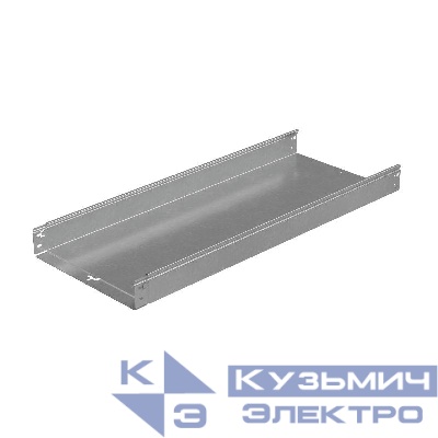 Лоток листовой неперфорированный 400х80 L2000 сталь 1мм "Быстрый монтаж ПЛЮС" LNplus80-400-1.0-2000 КМ PL2914