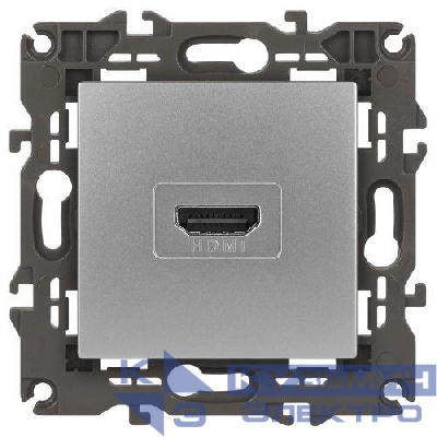Розетка 14-3114-03 HDMI Elegance алюм. ЭРА Б0034334
