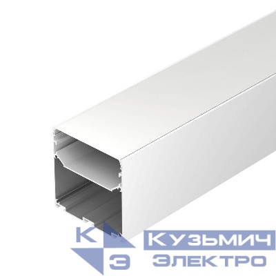 Профиль LINE-M-7575-2500 WHITE L2500 алюм. Arlight 058158