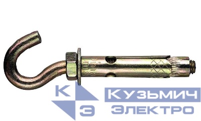 Болт анкерный с крюком М8 10х60 (уп.50шт) Промрукав PR08.3933