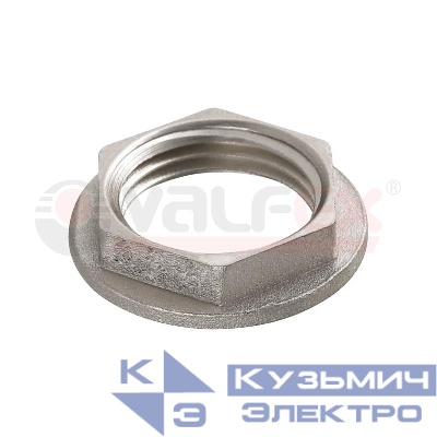 Контргайка никелированная резьбовая ВР 3/4дюйм (400/10) VALFEX VF.655.N.034