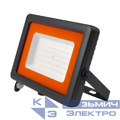 Прожектор светодиодный PFL-S2 50Вт 6500К IP65 220–240В ДО с клапаном закален. матов. стекло сер. Pro JazzWay 2853301D