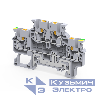 Клемма заземляющая push-in OptiClip CPDLG-2.5-2L-PE-I-(0.2-2.5)-PEN КЭАЗ 331865