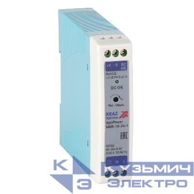 Блок питания OptiPower MDR-10-24-1 КЭАЗ 284538