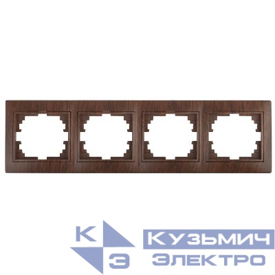 Рамка 4-м СП Plano 1-504-10 гор. венге Intro Б0030104