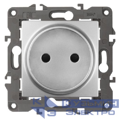 Розетка 1-м СП Эра Elegance 14-2105-03 16А IP20 16AX 250В 2P алюм. Эра Б0034286