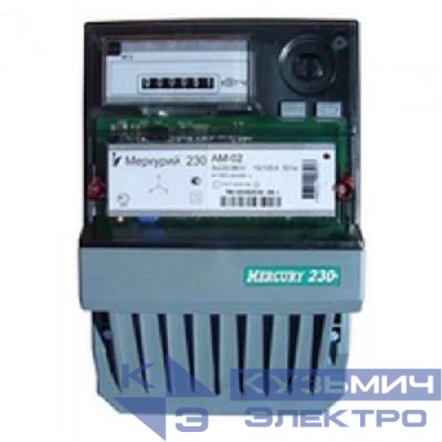 Счетчик Меркурий 230 AM-02 3ф 10-100А класс точн. 1.0 1 тариф. импульс. вых. на панель мех. ОУ Инкотекс 00000034804