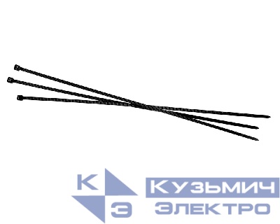 Стяжка нейлоновая 350*4,6 / 100 шт / светостойкая (черная), NETKO Optima "SZ"