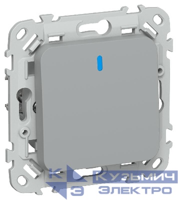 Выключатель 1-кл. СП FLITE ВС11-1-1-ФлС 10А с индикацией механизм сер. IEK FI-V10-1-10-1-K03