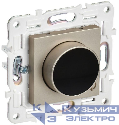 Термостат электронный SKANDY SK-T01Sh с индикацией шампань IEK SK-RT11-K37