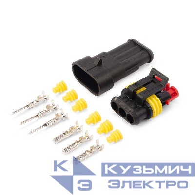 Разъем герметичный автомобильный РГА-3П КВТ 89505