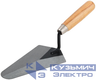 Кельма бетонщика инструментальная сталь деревянная ручка 180мм MOS 04882М