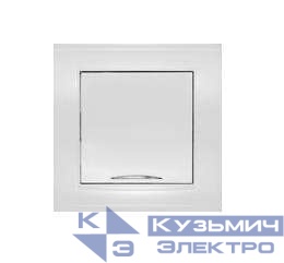 Выключатель 1-кл. СП Бриллиант 10А IP20 с подсветкой бел. UNIVersal 7947397