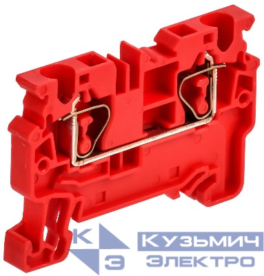 Клемма пружинная проходная CX4 красн. ARMAFIX IEK AF-CT40-00-K04-004