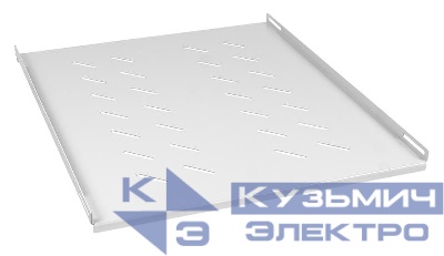 Полка 19дюйм перфорированная SH-J018-FC-800m-100KG глубиной 600мм для напольных шкафов глубиной 800мм усиленная до 100кг Cabeus 7860c
