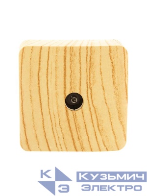 Розетка телевизионная проходная TV 1-м ОП Viola беленый дуб LEZARD 751-5200-129