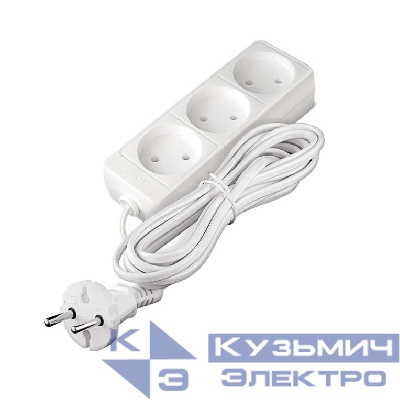 Удлинитель 3х5м без заземл. 6А IP20 1.3кВт ШВВП Союз 481S-0305
