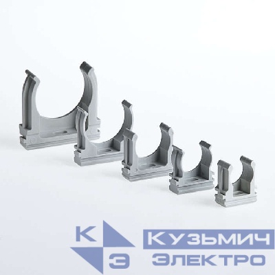 Держатель для труб (клипса) d40мм пластик Ruvinil К01140