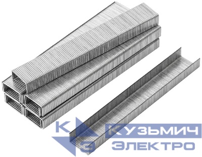 Скоба для степлера закален. прямоугол. 11.3х0.7мм 6мм тип 53 узкая (уп.1000шт) FIT 31406