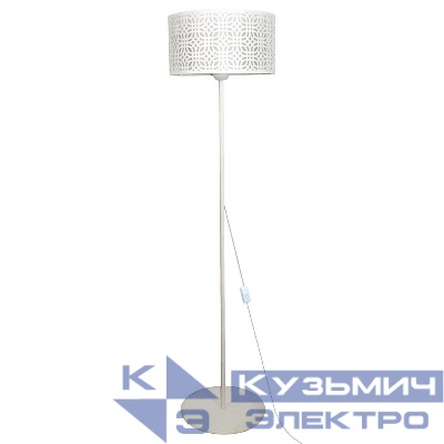 Светильник "Амина" ННБ 63-60-021 шнур бел. (ИМ) напольный (торшер) бел. муар Элетех 1005405253