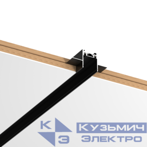 Шинопровод магнитный встраиваемый в гипсокартон 2м для магнитной системы Galakti черн. VARTON V4-R7-09.RG23.TRK-0020