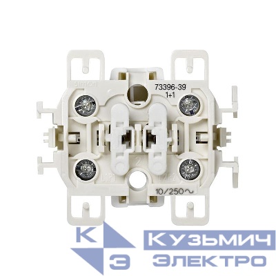 Выключатель для жалюзи кнопочный 2-кл. Simon 73 Loft 10А 250В механизм Simon 73396-39