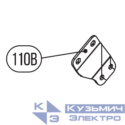 Запчасть №110B для HGSR. Пластина подвесного крюка