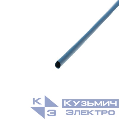 Трубка термоусадочная ТУТ нг 6.0/3.0 син. 1м Rexant 20-6005