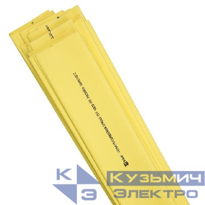Трубка термоусадочная ТУТ нг 25/12.5 желт. 1м (уп.50м) PROxima EKF tut-25-y-1m