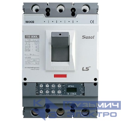 Выключатель автоматический 3п 3т 630А 65кА TS800N ETM43 LS Electric 111002600