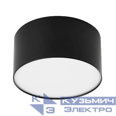 Светильник AL200 Simple matte 10Вт 4000К 700лм накладной со светодиодами черн. FERON 48075