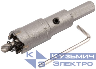 Коронка кольцевая с карбидными вставками Профи 20мм для отверст. в нерж. стали FIT 36820