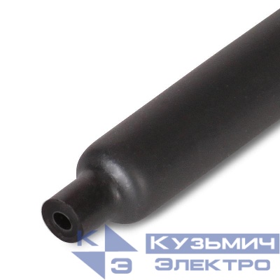 Трубка термоусадочная клеевая ТТК-(3:1)-12/4 черн. 1м КВТ 59697