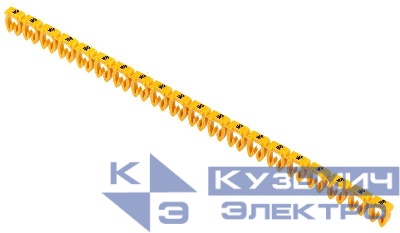 Маркер открытого типа KE 4-6кв.мм символ "M" (уп.200шт) IEK UMK-KE3-M