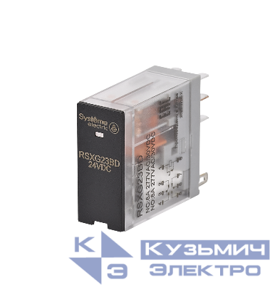 Реле 8А 2перекл. 24В DC LED SE RSXG23BD