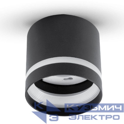 Светильник встраиваемый IP20 под лампу GX53 LGX53-02 C02 черн. Camelion 15395