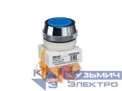 Выключатель кнопочный ABLF ВК-30 d30мм 220В син. DEKraft 25046DEK