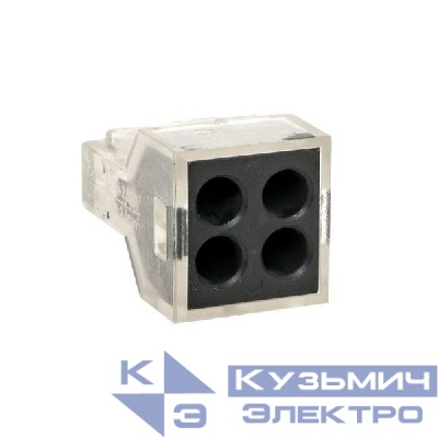 Клемма с пастой строительно-монтажная СМК 773-104 4-проводная 1.0-2.5кв.мм с пастой (уп.100шт) PROxima EKF plc-smk-104