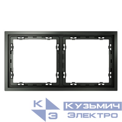 Рамка 2-м S70 пластик. титан Voltum VLS100206