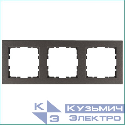 Рамка 3-м G-Classic мокко Jasmart G1003Z