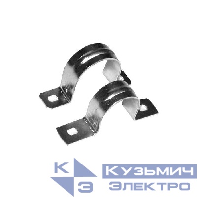 Скоба крепежная двухлапковая d32мм метал. оцинк. (уп.25шт) Ruvinil С21432