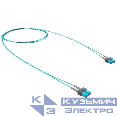 Шнур оптический коммутационный Duplex SC/UPC-SC/UPC 50/125 (OM3) 1м DKC RNPC53DCC1